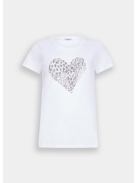 Liu Jo Liu Jo T-Shirt UF5264JS923P9003 Biały Regular Fit