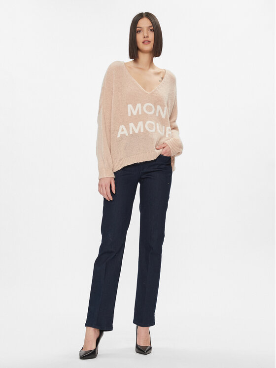 Kontatto Kontatto Sweater 3M1200 Bézs Oversize