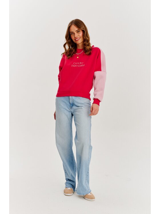 NAOKO NAOKO Bluza Overthinker Czerwony Regular Fit