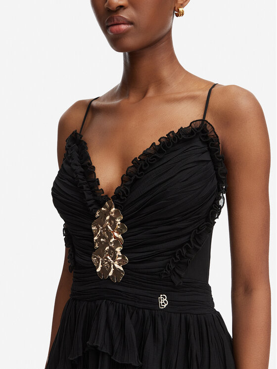 Babylon Babylon Večerna obleka W S00924 Črna Regular Fit