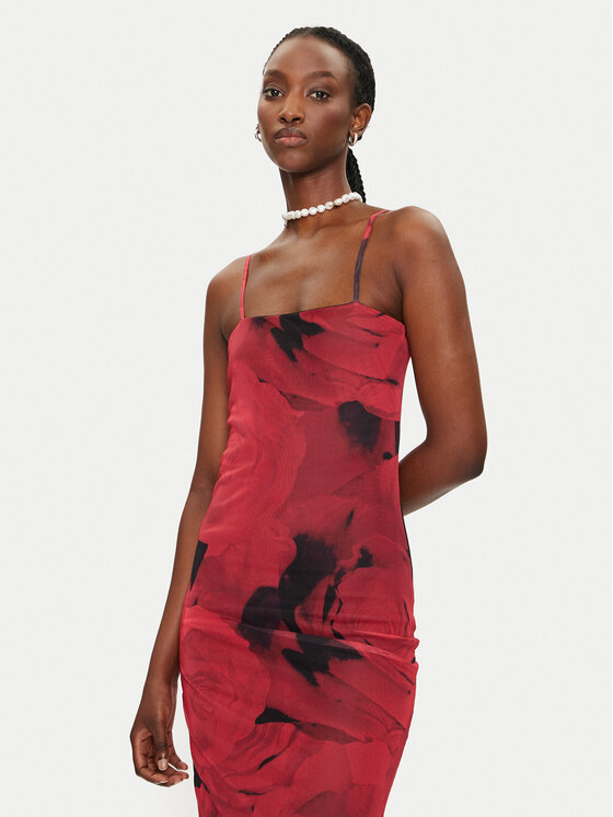 Noisy May Noisy May Ljetna haljina Rosa 27033451 Crvena Slim Fit