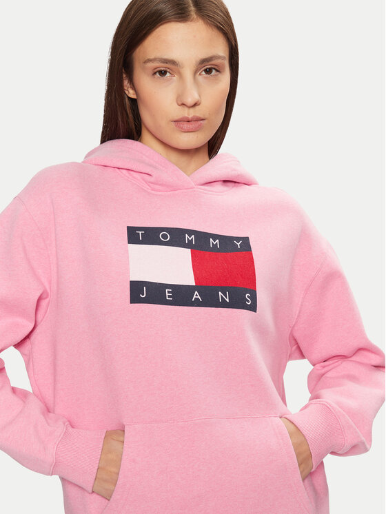 Tommy Jeans Tommy Jeans Majica dugih rukava DW0DW19407 Ružičasta Relaxed Fit