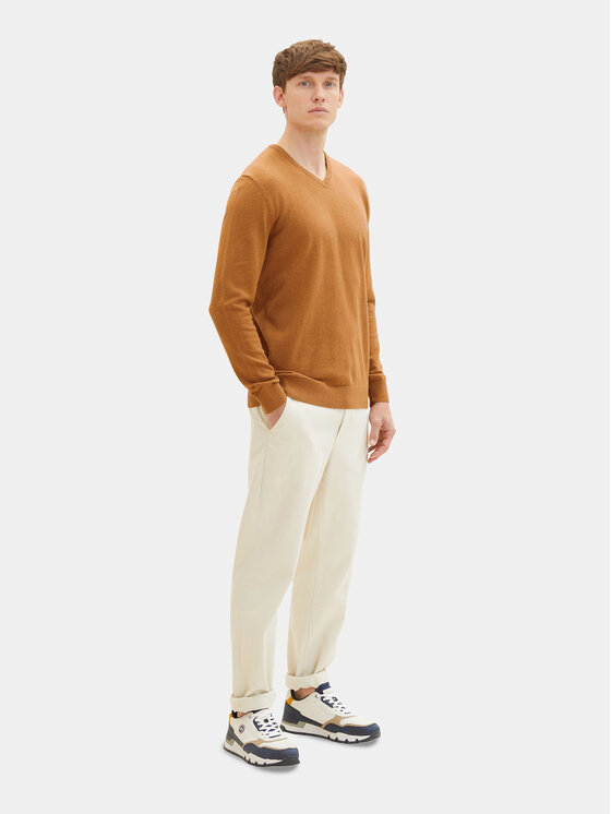 Tom Tailor Tom Tailor Džemper 1027665 Smeđa Regular Fit