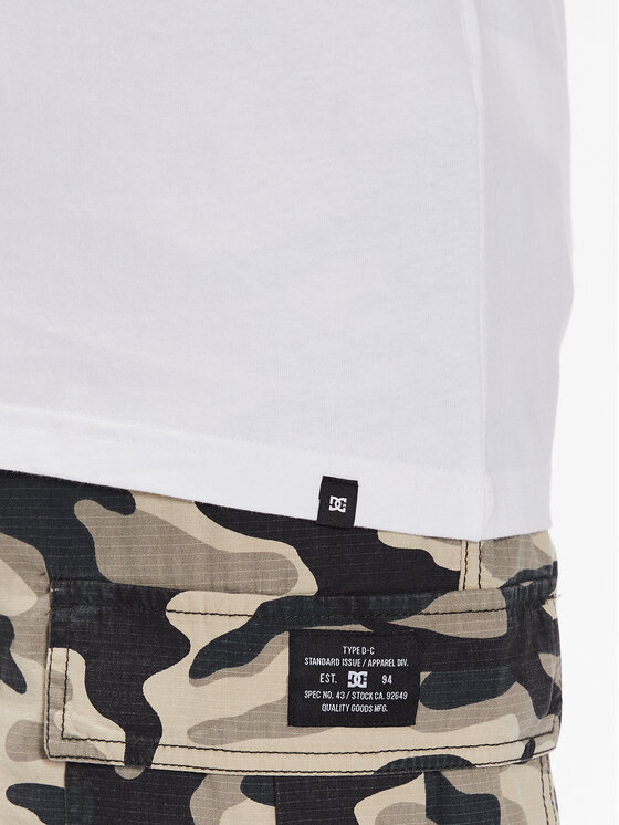 DC Shoes DC Shoes T-särk Quality Goods ADYZT05235 Valge Relaxed Fit