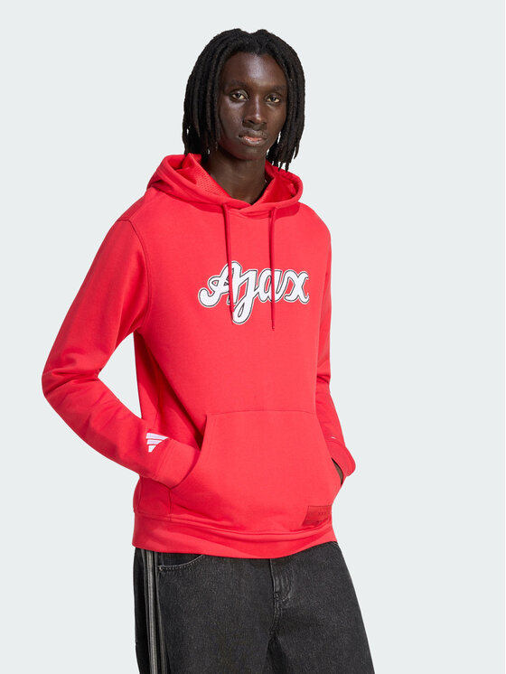 adidas adidas Bluza techniczna Ajax Amsterdam US Czerwony Regular Fit