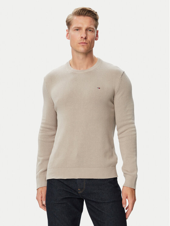 Tommy Jeans Tommy Jeans Svetr DM0DM21787 Světle šedá Regular Fit