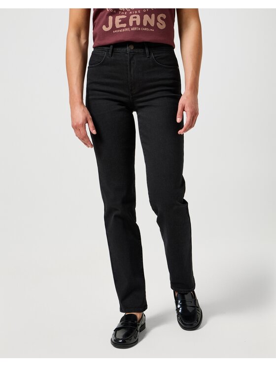 Wrangler Wrangler Jeansy STRAIGHT Czarny Straight Leg