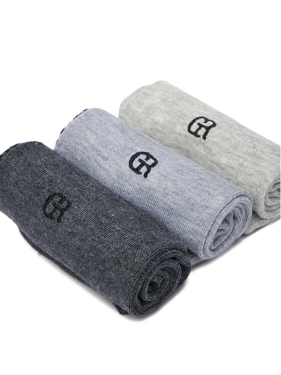 Gino Rossi Gino Rossi 3er-Set hohe Herrensocken CEO_AS_GR_01_W_AW25 (3-pack). Grau