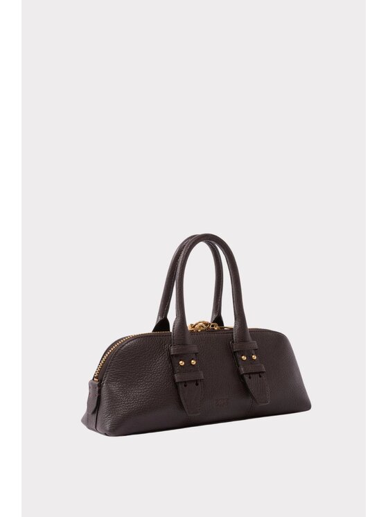 PINKO PINKO Torebka Bowling Bag Horizontal Brązowy