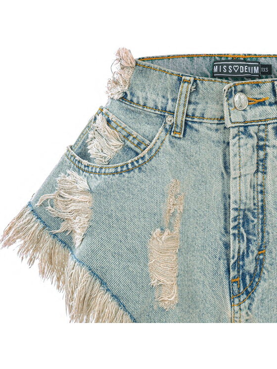 MissDenim MissDenim Szorty jeansowe Skorts Beżowy Regular Fit