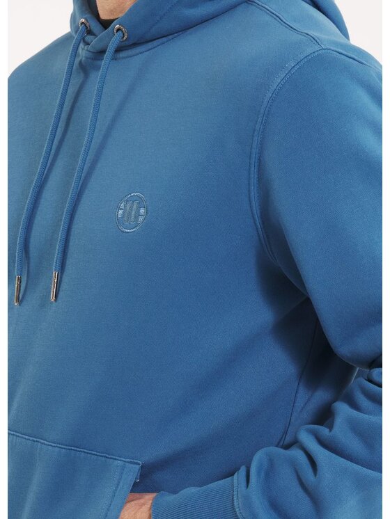 PITBULL PITBULL Bluza Washed Lancaster II Niebieski Regular Fit