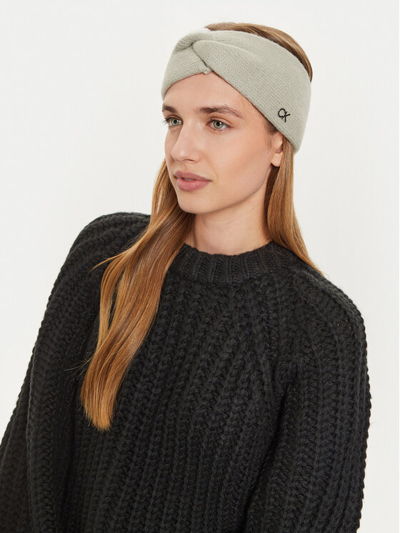 Calvin Klein Calvin Klein Textilná čelenka K60K612591 Sivá