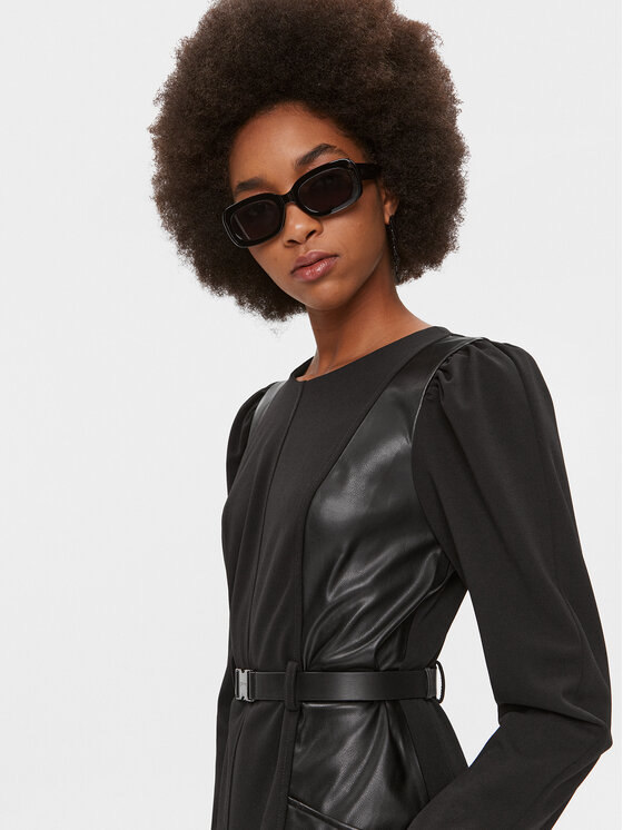 DKNY DKNY Vsakodnevna obleka DD3G1608 Črna Regular Fit