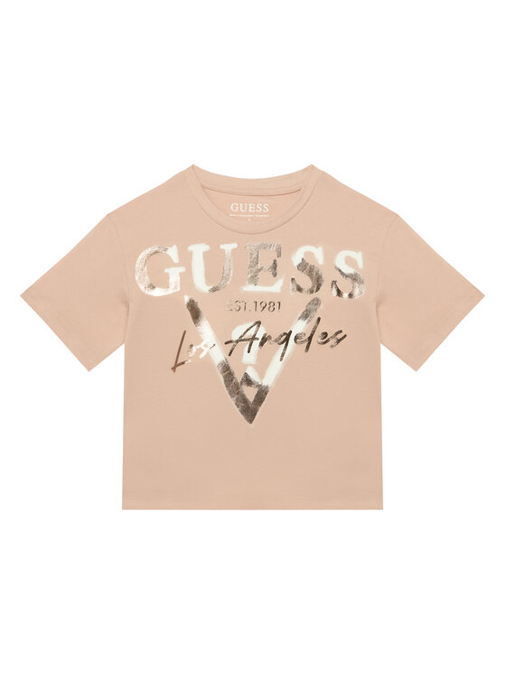 Guess Guess Póló J6GI27 K8HM4 Világos rózsaszín Relaxed Fit