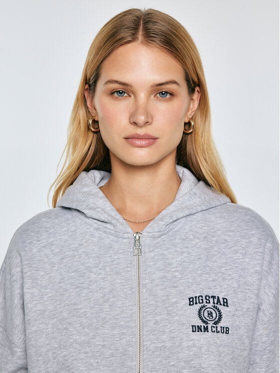 BIG STAR BIG STAR Bluza MADELINA Szary Comfort Fit