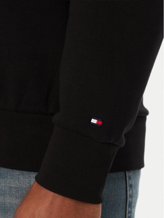 Tommy Hilfiger Tommy Hilfiger Džemperis MW0MW44936 Juoda Regular Fit