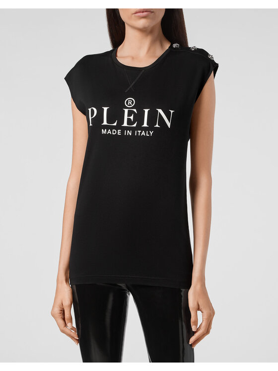 PHILIPP PLEIN PHILIPP PLEIN T-Shirt 1439 Czarny Regular Fit