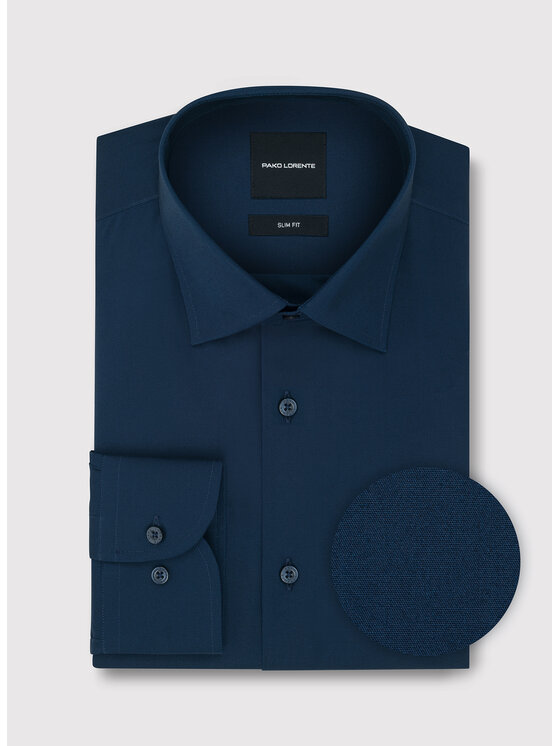 Pako Lorente Pako Lorente Koszula P26WF-1X-014 Granatowy Slim Fit