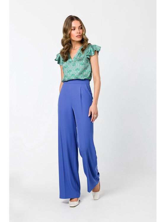 Stylove Stylove Bluzka S344 Zielony Regular Fit