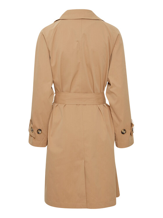 ICHI ICHI Trench 20117823 Bej Regular Fit