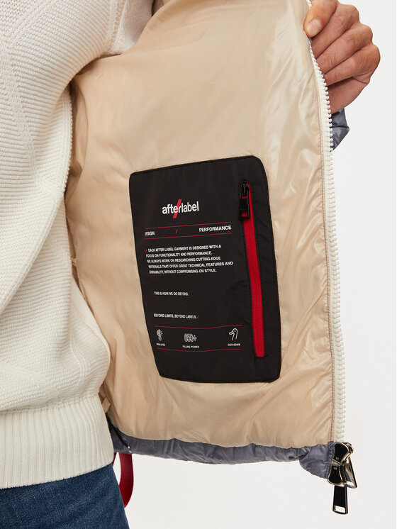 AFTER LABEL AFTER LABEL Пухено яке Katalla A00040 Сив Regular Fit