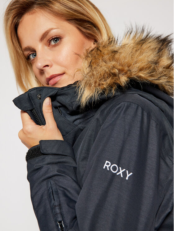 Roxy Roxy Giacca da snowboard Jet Ski Solid ERJTJ03266 Grigio Slim Fit