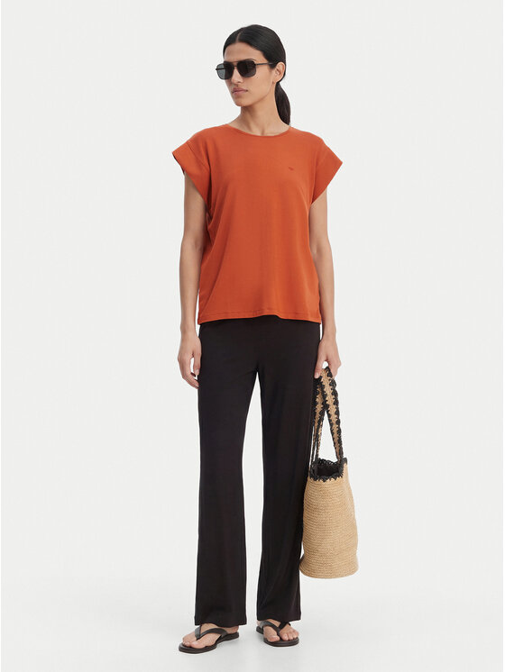 Emporio Armani Emporio Armani Majica EW003407 AF20240 U4098 Rdeča Regular Fit