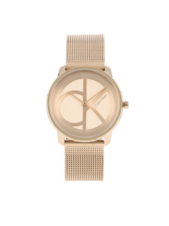 Calvin Klein Uhr Iconic Mesh 25200035 Rosé vergoldet | Modivo.de