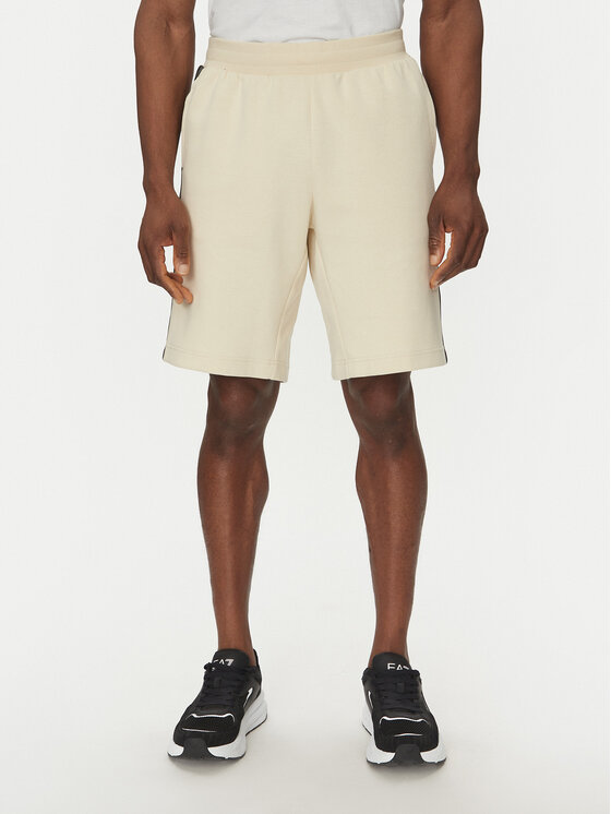 EA7 Emporio Armani EA7 Emporio Armani Pantaloni scurți sport 7M000544 AF12660 U1079 Écru Regular Fit
