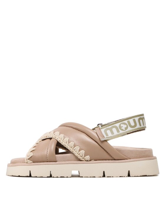 Mou Sandalen New Bio # 03 Criss-Cross Upper SW461004C Beige  