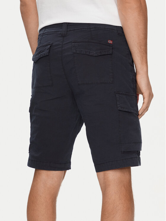 Napapijri Napapijri Шорти от плат N-Horton NP0A4HOS Тъмносин Regular Fit