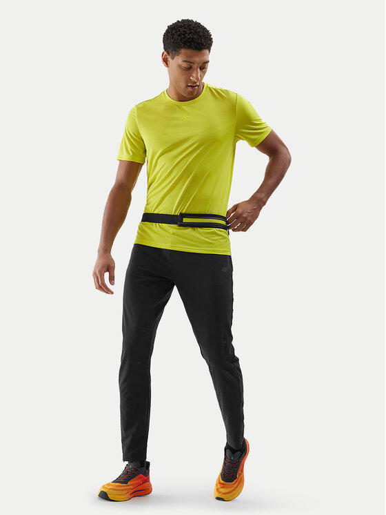 4F 4F Funkční tričko 4FWSS24TFTSM697 Zelená Regular Fit