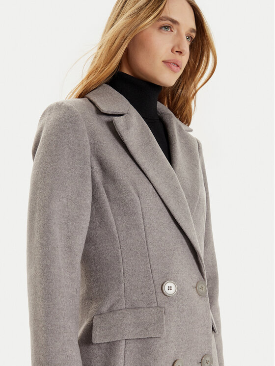 Fracomina Fracomina Cappotto di lana FR24WC1002W72301 Grigio Regular Fit