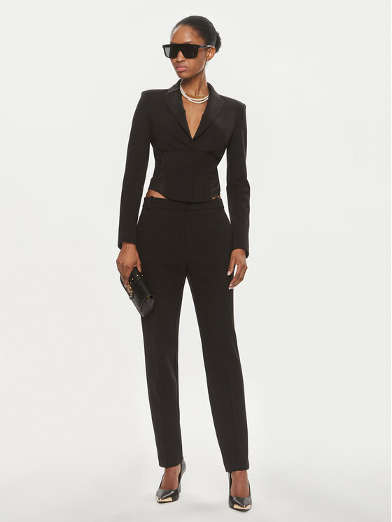 PINKO Pinko Hlače Bello 100155 A1RU Crna Slim Fit