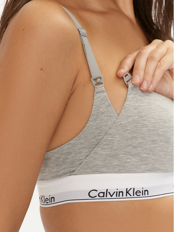 Calvin Klein Underwear Calvin Klein Underwear Kojící podprsenka 000QF7905E Šedá