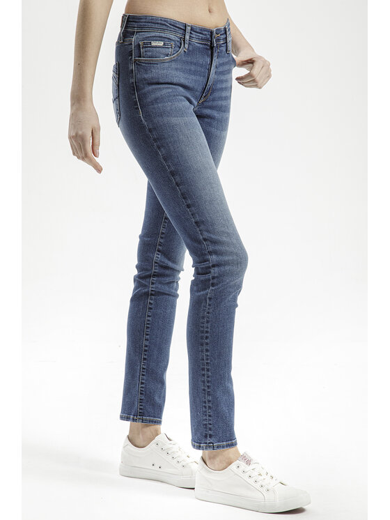 Cross Jeans Cross Jeans Jeansy P 489-218 Niebieski Slim Leg