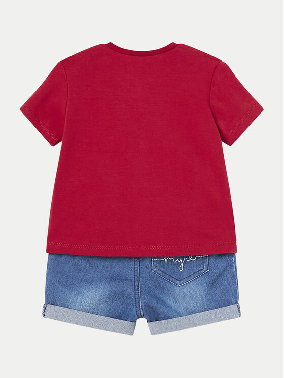Mayoral Mayoral Set T-Shirt und Shorts 1209 Rot Regular Fit