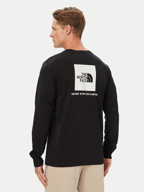 The North Face The North Face Longsleeve Evolution Box Nse NF0A8B68 Schwarz Regular Fit
