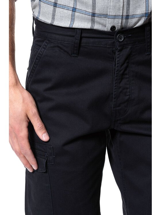 Wrangler Wrangler Szorty jeansowe CARGO SHORTS Niebieski Regular Fit