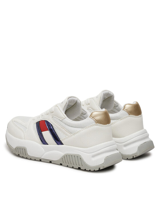 Tommy Hilfiger Tommy Hilfiger Tossud Flag Low Cut Lace-Up Sneaker T3A9-33550-1697 S Valge