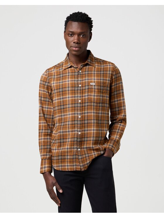 Wrangler Wrangler Koszula 1 PKT SHIRT Kolorowy Regular Fit