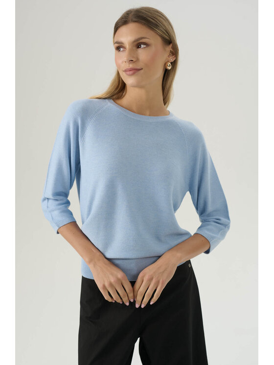 Femestage Femestage Sweter Femestage AB BASE SWE0880-012 Niebieski Regular Fit