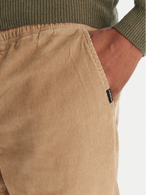 Quiksilver Quiksilver Medžiaginės kelnės Taxer Regular Cord EQYNP03315 Ruda Regular Fit