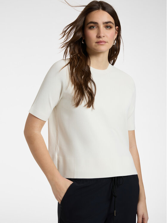 Elena Mirò Elena Mirò Sweter M072Z000837N011 Biały Regular Fit