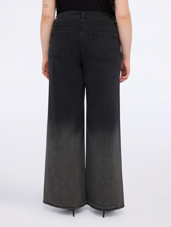 Fiorella Rubino Fiorella Rubino Jeansy P421T005118N033 Czarny Flared Fit