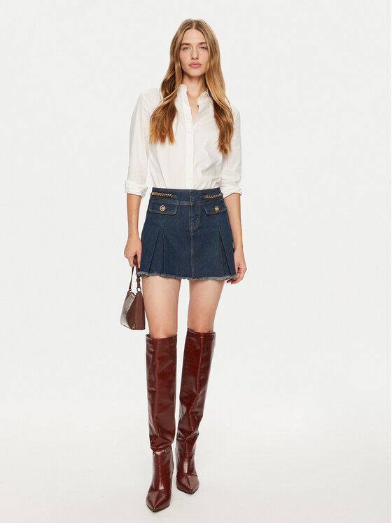 Guess Guess Farmer szoknya W4PD1B D5JV1 Sötétkék Regular Fit