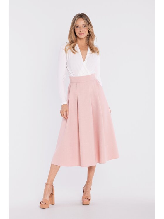 Stylove Stylove Gonna midi S430 Arancione A-Line Fit