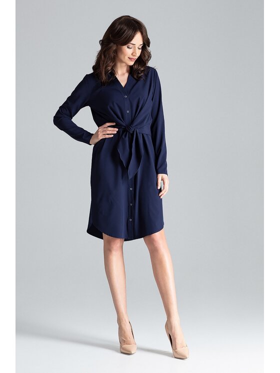 Lenitif Lenitif Vestito L031 Blu scuro Regular Fit