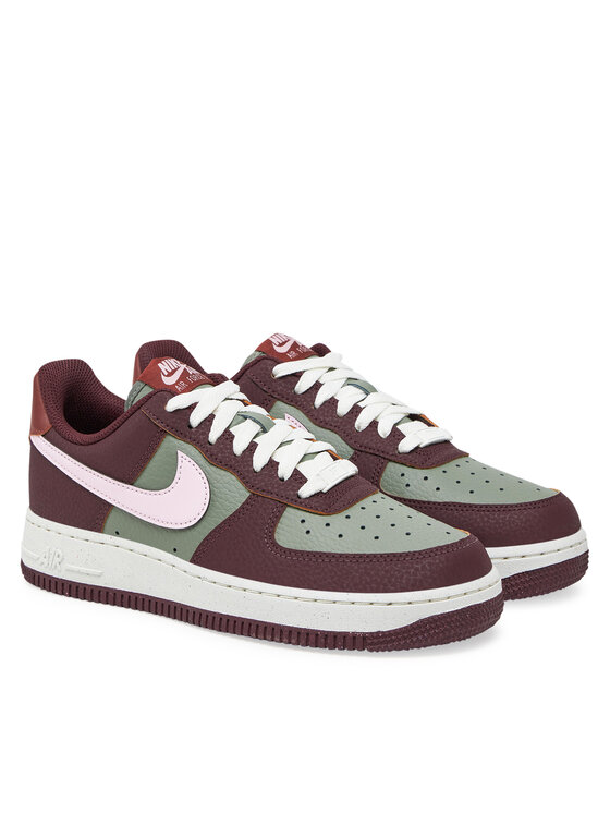Nike Nike Sneakersy Air Force 1 '07 Next Nature Wmns HQ4047 Bordowy