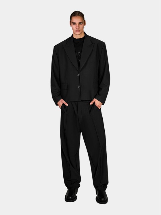 MADE BY SOCIETY MADE BY SOCIETY Kurtka anorak VOID-VOLUME - G17197 Czarny Basic Fit